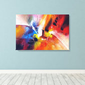 Tijdelijk Abstract schilderen Canvas Afdruk (Insitu (Houten vloer))