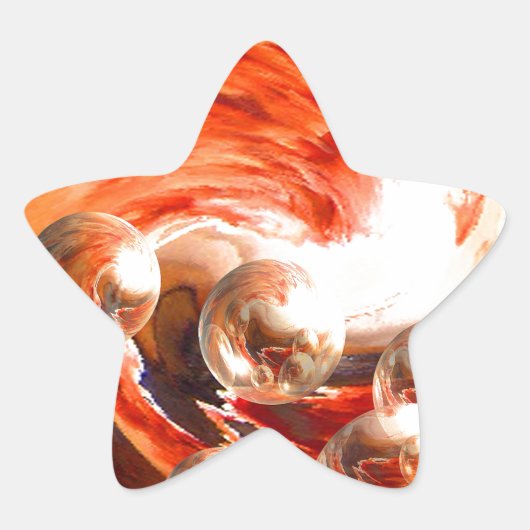 Tijdelijk Abstract Ster Sticker (Voorkant)