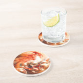 Tijdelijk Abstract Zandsteen Onderzetter (Zijkant)