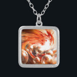 Tijdelijk Abstract Zilver Vergulden Ketting<br><div class="desc">Hedendaags abstract afbeelding van Serdar Hizli</div>