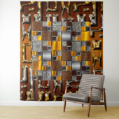 Tijdelijk afrocentrisch Abstract Wandkleed (In situ)