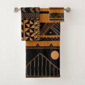 Tijdelijk afrocentrisch ontwerp bad handdoek (Insitu)