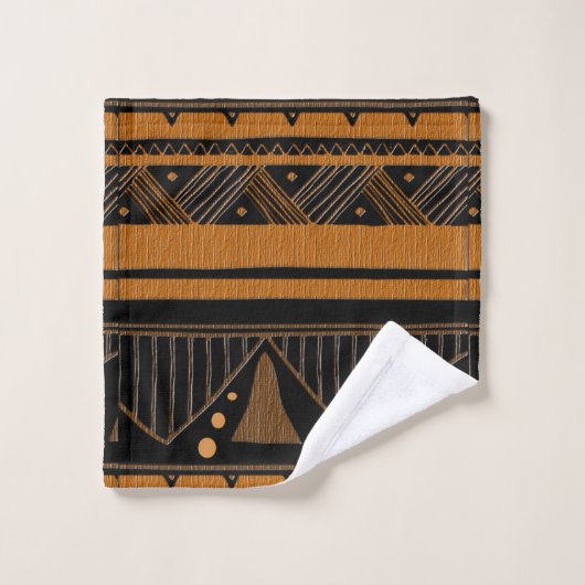 Tijdelijk afrocentrisch ontwerp bad handdoek (Wasdoekje)