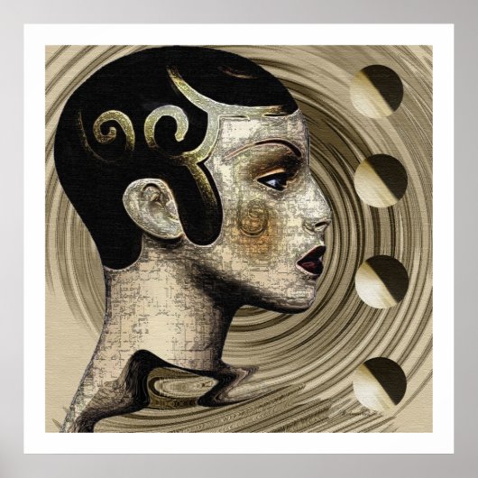 Tijdelijk: Art Deco/Art Nouveau Style Poster (Voorkant)