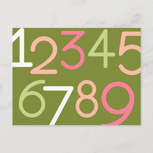 Tijdelijk Baby | Nummers II Briefkaart (Voorkant)