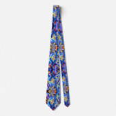 Tijdelijk blauw Abstract - diepteverlichting Stropdas (Voorkant)