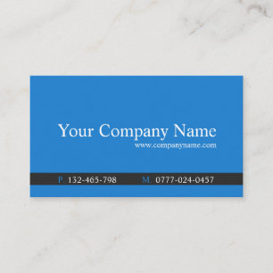 Tijdelijk blauw en grijs - Visitekaartje