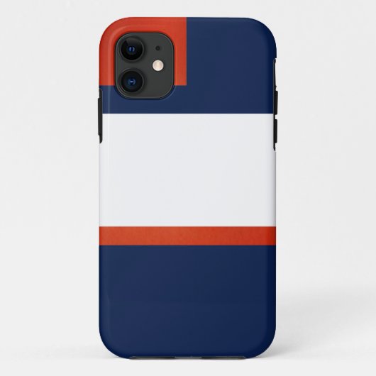 Tijdelijk blauw. Oranje en witte telefoongevallen Case-Mate iPhone Case (Achterkant)