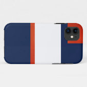 Tijdelijk blauw. Oranje en witte telefoongevallen Case-Mate iPhone Case (Achterkant (horizontaal))