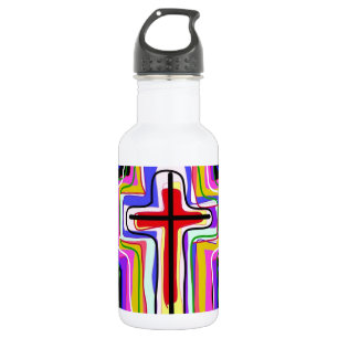 Tijdelijk Christelijk symbool. Waterfles