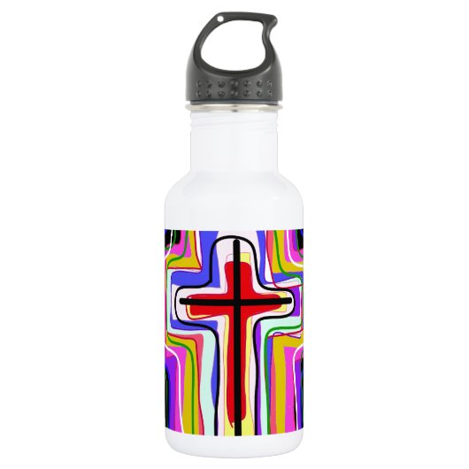 Tijdelijk Christelijk symbool. Waterfles (Voorkant)