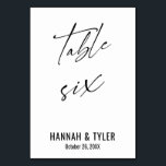 Tijdelijk Elegant Typografie Tabel 6 Kaart<br><div class="desc">Vet, eenvoudig, hedendaags, elegant. Dit ontwerp vult een groeiend collectie unieke stukken aan die opvallend en onderscheidend zijn. Gebruik de velden sjabloon om plaatsaanduidende details te wijzigen en het ontwerp zelf te maken. Andere kleuren en stijlen zijn beschikbaar in dit collectie. Hier heb ik een prachtige doopvont voor de kopbal...</div>