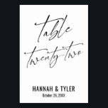 Tijdelijk Elegant Typografie Tabel Tweeëntwintig Kaart<br><div class="desc">Vet, eenvoudig, hedendaags, elegant. Dit ontwerp vult een groeiend collectie unieke stukken aan die opvallend en onderscheidend zijn. Gebruik de velden sjabloon om plaatsaanduidende details te wijzigen en het ontwerp zelf te maken. Andere kleuren en stijlen zijn beschikbaar in dit collectie. Hier heb ik een prachtige doopvont voor de kopbal...</div>