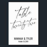 Tijdelijk Elegant Typografie Tabel Tweeëntwintig Kaart<br><div class="desc">Vet, eenvoudig, hedendaags, elegant. Dit ontwerp vult een groeiend collectie unieke stukken aan die opvallend en onderscheidend zijn. Gebruik de velden sjabloon om plaatsaanduidende details te wijzigen en het ontwerp zelf te maken. Andere kleuren en stijlen zijn beschikbaar in dit collectie. Hier heb ik een prachtige doopvont voor de kopbal...</div>