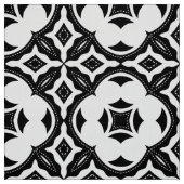 Tijdelijk esthetisch zwart-wit patroon stof (Swatch)