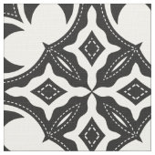 Tijdelijk esthetisch zwart-wit patroon stof (Close Up)