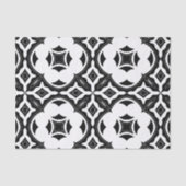 Tijdelijk esthetisch zwart-wit patroon tissuepapier (Voorkant)