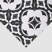 Tijdelijk esthetisch zwart-wit patroon tissuepapier (Detail)