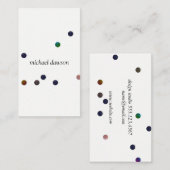 Tijdelijk gekleurde Stippen Visitekaartje (Voorkant / Achterkant)