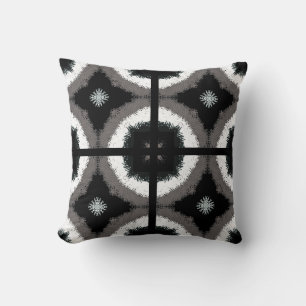 Tijdelijk gelinkte Pillow-Black en Whit Kussen