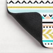 Tijdelijk geometrisch Aztec Geïnspireerd patroon Muismat (Hoek)