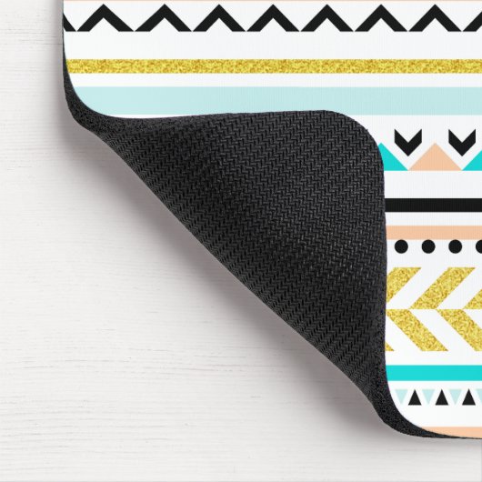 Tijdelijk geometrisch Aztec Geïnspireerd patroon Muismat (Hoek)