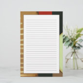 Tijdelijk gepanelde verf van vlot briefpapier (Staand voorkant)