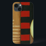 Tijdelijk gepanelde verf van vlot iPhone 13 hoesje<br><div class="desc">Een hedendaagse vloerschildering met multicolored panelen en cirkels. Nog een geweldige creatie van Jennifer Goldberger,  koop dit stuk en bekijk een paar van haar andere schilderijen!</div>