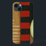 Tijdelijk gepanelde verf van vlot iPhone 13 hoesje<br><div class="desc">Een hedendaagse vloerschildering met multicolored panelen en cirkels. Nog een geweldige creatie van Jennifer Goldberger,  koop dit stuk en bekijk een paar van haar andere schilderijen!</div>