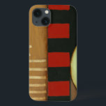 Tijdelijk gepanelde verf van vlot iPhone 13 hoesje<br><div class="desc">Een hedendaagse vloerschildering met multicolored panelen en cirkels. Nog een geweldige creatie van Jennifer Goldberger,  koop dit stuk en bekijk een paar van haar andere schilderijen!</div>