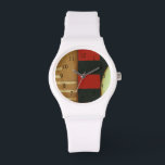 Tijdelijk gepanelde verf van vlot horloge<br><div class="desc">Een hedendaagse vloerschildering met multicolored panelen en cirkels. Nog een geweldige creatie van Jennifer Goldberger, koop dit stuk en bekijk een paar van haar andere schilderijen!</div>