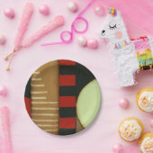 Tijdelijk gepanelde verf van vlot papieren bordje (Feest)