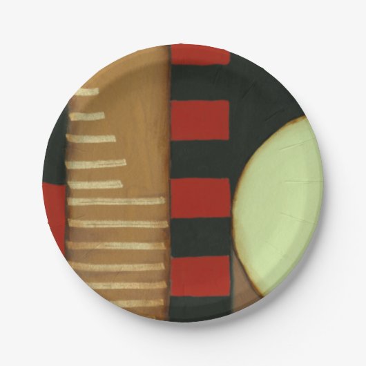 Tijdelijk gepanelde verf van vlot papieren bordje (Voorkant)