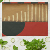 Tijdelijk gepanelde verf van vlot theedoek (Gevouwen)