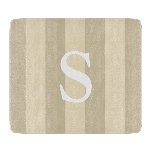 Tijdelijk gestreepte monogrammen van tapijt snijplank (Voorkant)