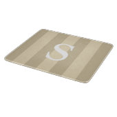 Tijdelijk gestreepte monogrammen van tapijt snijplank (Hoek)
