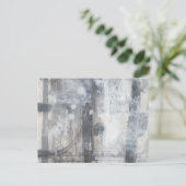 Tijdelijk grijs schilderen briefkaart (Staand voorkant)