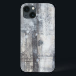 Tijdelijk grijs schilderen iPhone 13 hoesje<br><div class="desc">Dit hedendaagse grijze schilderij is het werk van Jennifer Goldberger. Een dikke grijze hanger op het stuk als een zware mist. Koop vandaag nog een kopie van deze afdruk!</div>