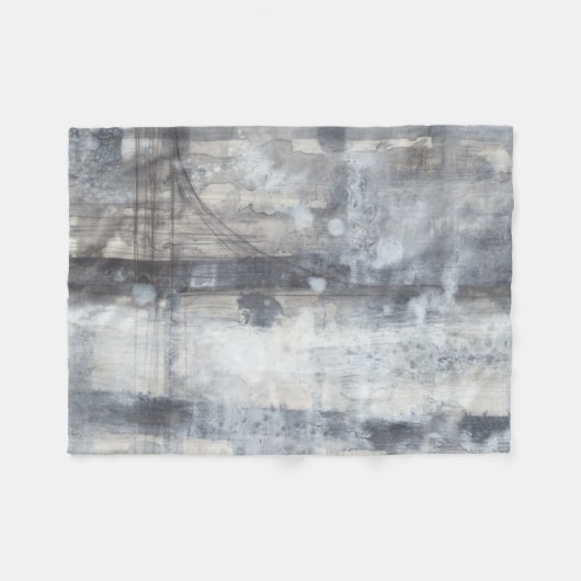 Tijdelijk grijs schilderen fleece deken (Voorkant (Horizontaal))