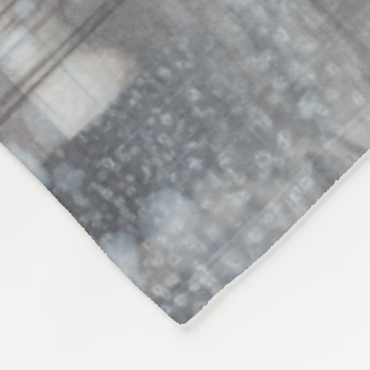 Tijdelijk grijs schilderen fleece deken (Hoek)