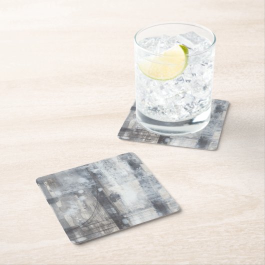 Tijdelijk grijs schilderen kartonnen onderzetters (Insitu)