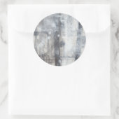 Tijdelijk grijs schilderen ronde sticker (Tas)
