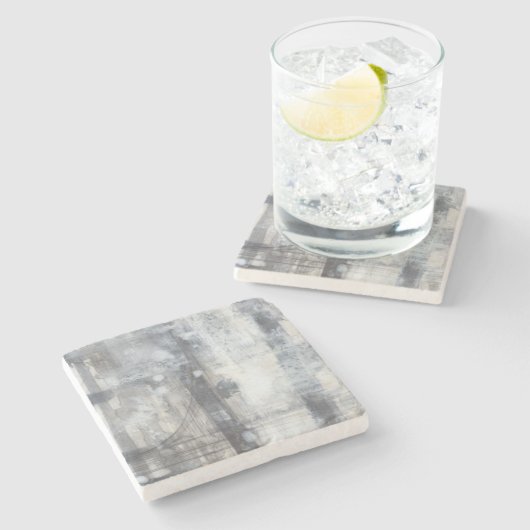 Tijdelijk grijs schilderen stenen onderzetter (Zijkant)