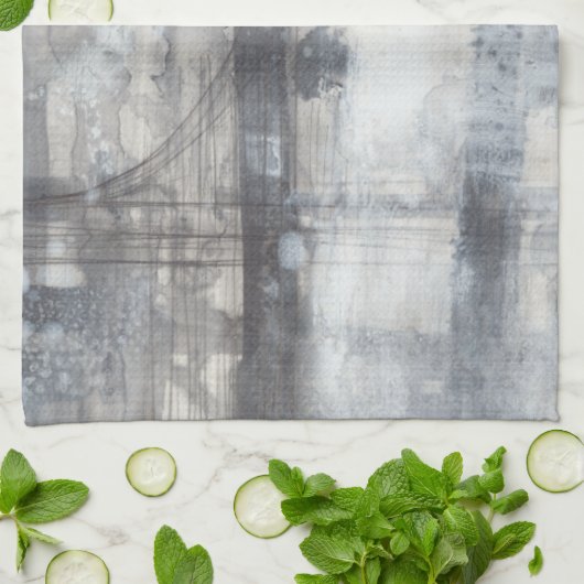Tijdelijk grijs schilderen theedoek (Gevouwen)
