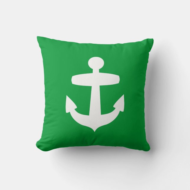 Tijdelijk groen anchor Pillow Kussen (Voorkant)