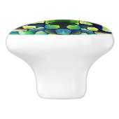 Tijdelijk groen patroon Afspeelbare Tegels Keramische Knop (Zijkant)