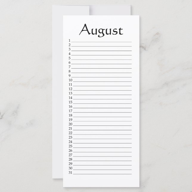 Tijdelijk kalender augustus psalm 145:5 (Voorkant)