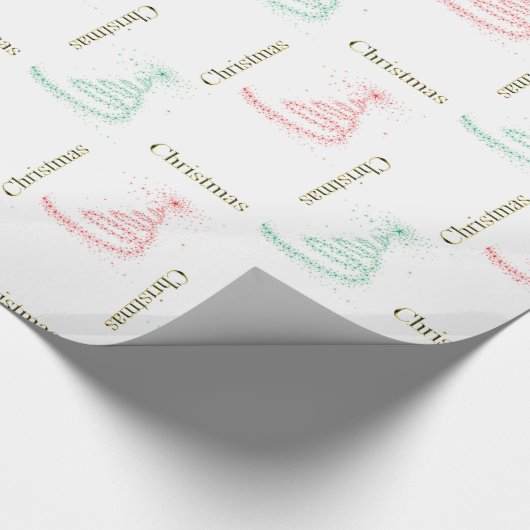 Tijdelijk kerstfeest cadeaupapier (Hoek)