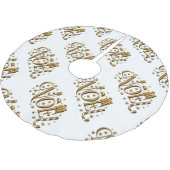 Tijdelijk kerstwit en goud kerstboom rok (Gekanteld)