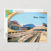 Tijdelijk kijk op Union Station, Denver, CO #2 Briefkaart (Voorkant / Achterkant)